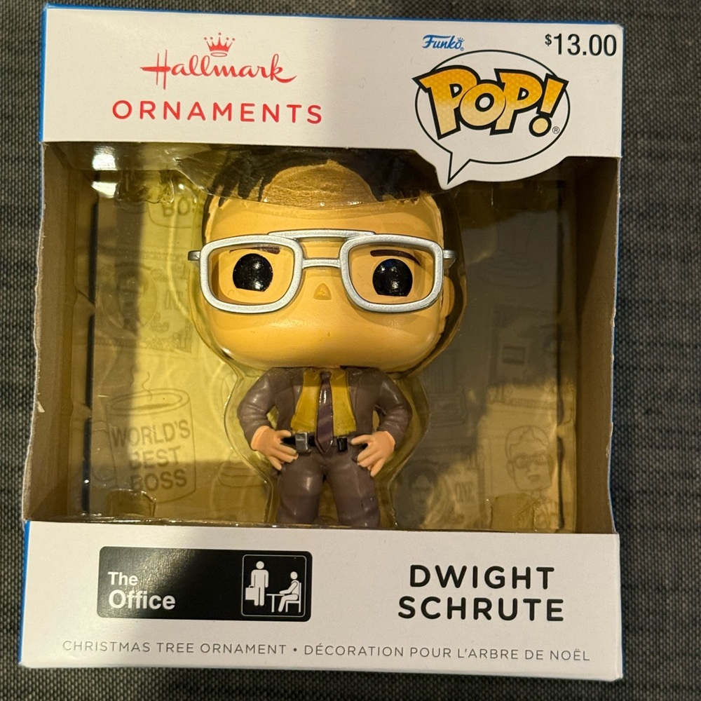 Funko POP Hallmark NBC The Office Dwight Schrute Christmas Tree Ornament - New